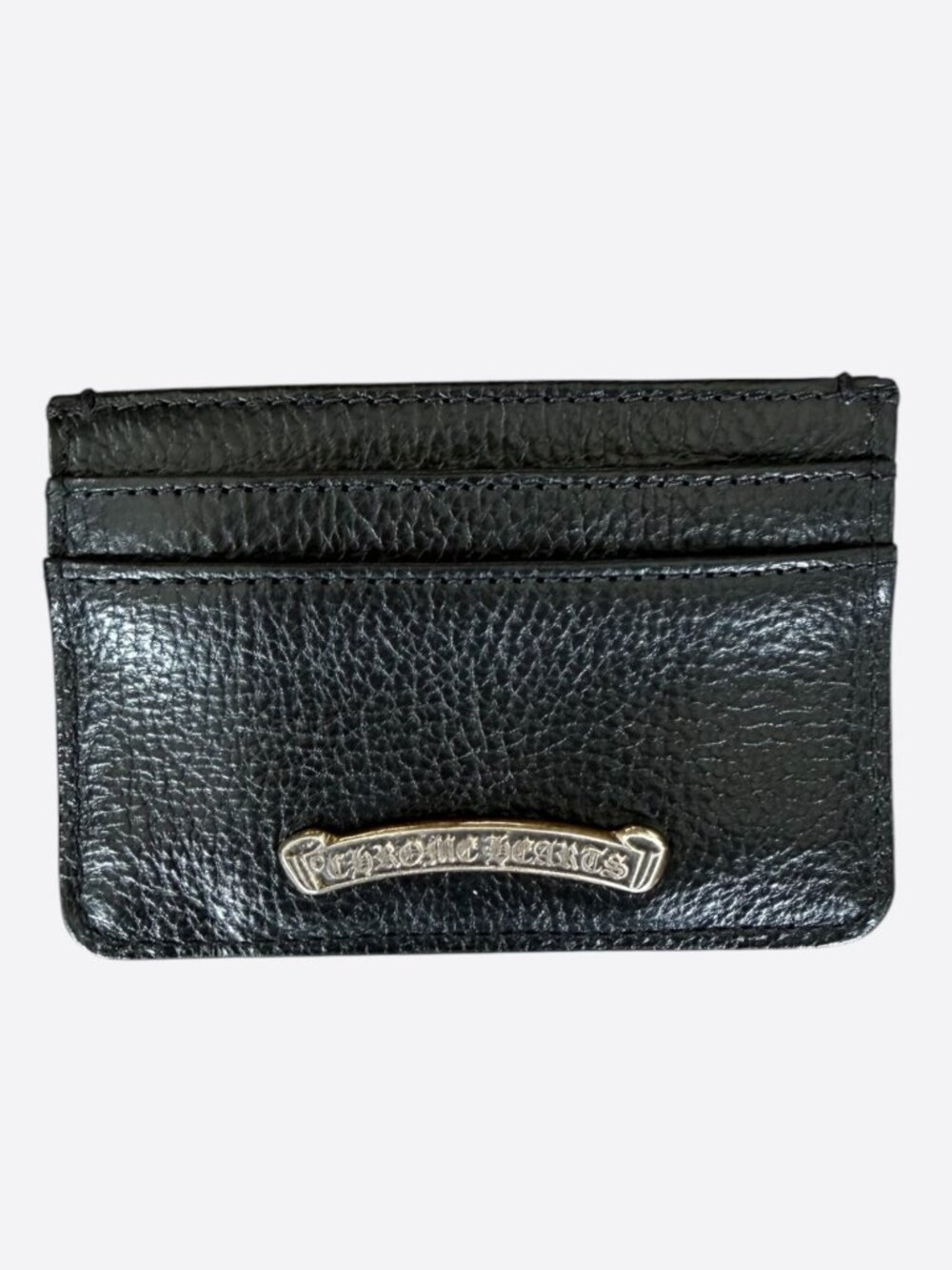 Chrome Hearts Black & Silver Scroll Cardholder